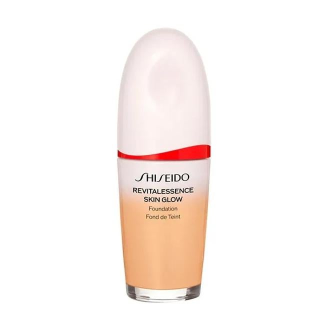 Base de maquillaje Shiseido Revitalessence Skin Glow SPF30.